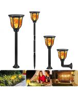 1 Piece-Flame Light, Solar Torch Flame Lamp, 96 LED IP65 Waterproof for Backyards, Garden, Torches Light Flickering Flame Effect Garden Light, Decoration Lights